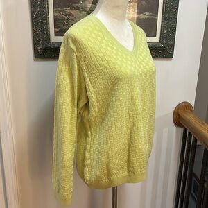 Checker Print Lime Sweater